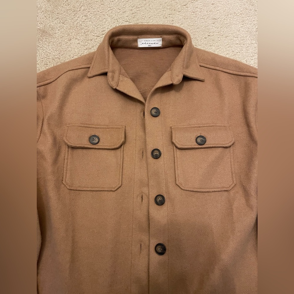 American Threads Scout Button Up Shacket | Brown … - image 5